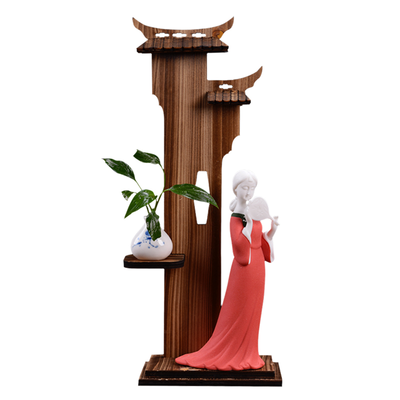 East China clay ceramic ladies furnishing articles wind/the enchanted jiangnan classical characters living room TV cabinet decoration