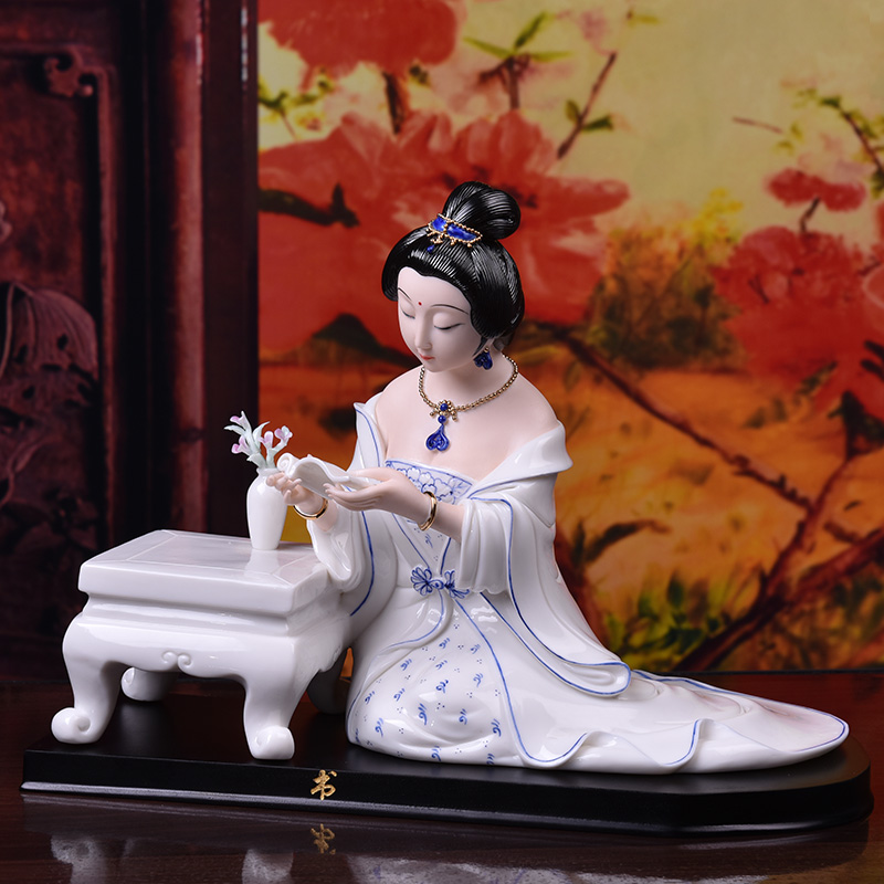 Oriental classic beauty place Chinese soil ceramics study ancient frame sitting room adornment/got connected to chassis