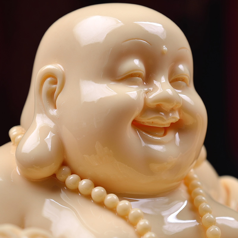 Oriental clay ceramic laughing Buddha furnishing articles dehua its art for the maitreya Buddha/jade Huang Ruyi