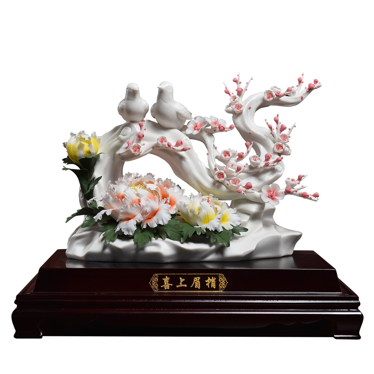 Oriental soil high - grade beaming ceramic flower its art of Chinese style wedding gift sitting room adornment is placed