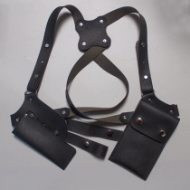 007 Ling Ling lacquer invisible armband leather sleeve Sleeve Knife Sleeve Gun Cover Tool Sleeve Thick-planted tannic leather headliner Niu pass code