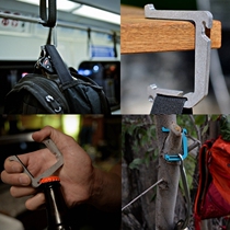Home quick hanging clothes hat bag hanging buckle outdoor multifunctional tool CNC machined hanging hanger wall-mounted E-hook suit