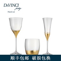 DAVINCI Handmade Imported Crystal Glass Whisky Glass White Wine Glass Home Wine Gift Box With Wine Glass Suit