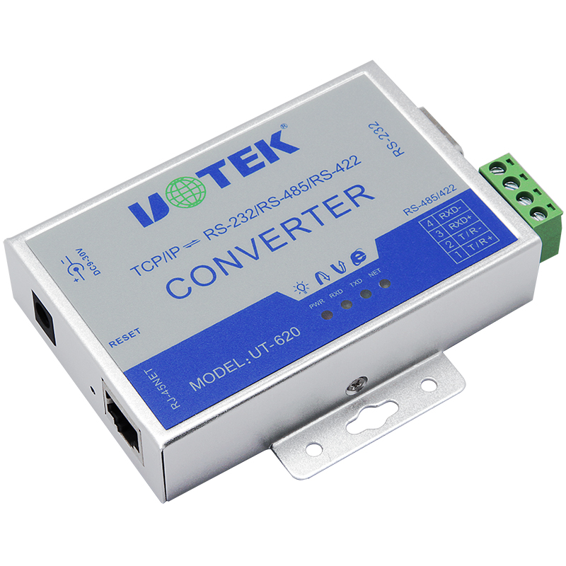 yutai tcp/ip to rs232/485 serial server modbus network serial server ut-620