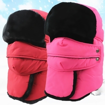 Lei Feng hat male winter outdoor ski hat female warm ear protection cycling wind cotton hat cold Northeast hat winter