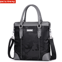 Handbag men's briefcase business vertical backpack bag casual Oxford cloth trendy men's messenger bag shoulder bag men's bag