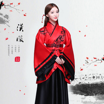 Ancient costume costume womens traditional Hanfu Confucian dress Song dress embroidery improved photo Chinese style national stage performance clothing