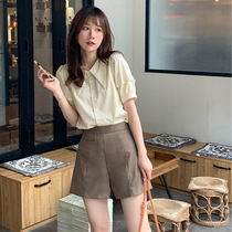 claudie pasey2021 Summer new shirt shorts Two sets of womens age design Sthin air