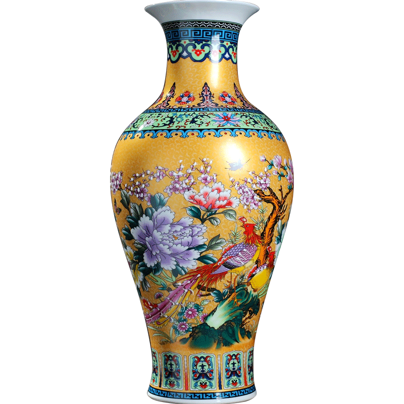 Archaize yongzheng vases furnishing articles of jingdezhen ceramic home flower arranging office sitting room adornment porcelain arts and crafts