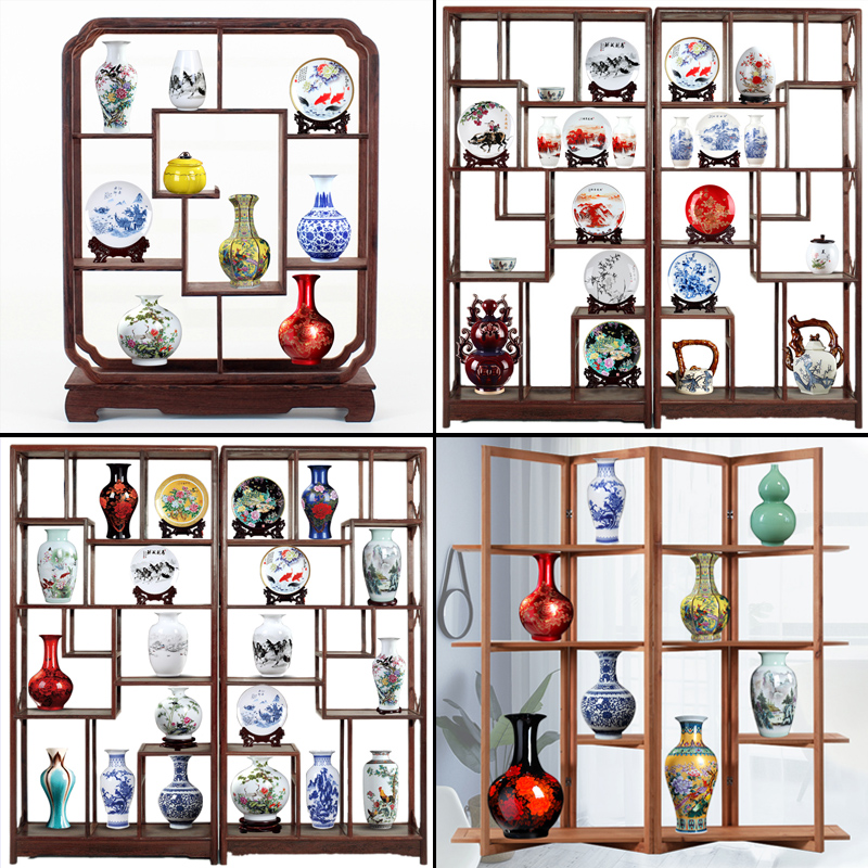 ABCDE package jingdezhen rich ancient frame ceramic vase furnishing articles wine Chinese porcelain handicraft ornament