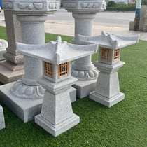Stone carving stone lantern stone lamp antique bluestone stone lamp hotel garden Japanese palace lamp solar stone lamp lawn lamp