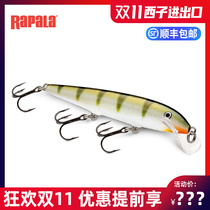 Rapala Authentic Escape Minnow Curved Lip Plate Louisia Hard Bait Decoy Fishing Bait