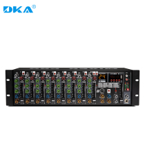 DKA professional wedding conference home stage performance cabinet embedded rack 8-way mixer with USB Bluetooth