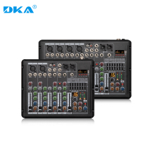 DKA professional 6 8-way small mixer bar stage performance wedding conference home with USB flash drive Bluetooth playback