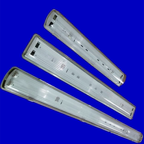 T8 Three-proof bracket LED lighting tube special waterproof and anti-explosion lamp frame anti-fog single double pipe rubber cover 0 6 1 2 m