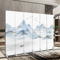 Chinese style landscape screen partition Living room minimalist hall Office meeting room Mall Hotel Decoration Folding Background Wall