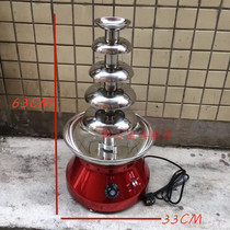 Five-story chocolate fountain machine automatic small household commercial wedding hall chocolate party waterfall machine