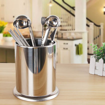 Creative stainless steel chopsticks tube thickened milk tea straw holder kitchen chopsticks box multifunctional cookware storage shelf