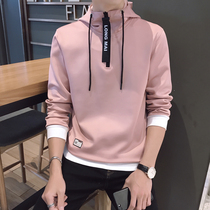 Spring T-shirt men's long sleeve suit spring and autumn youth high school student sports trendy sweatshirt casual clothing coat