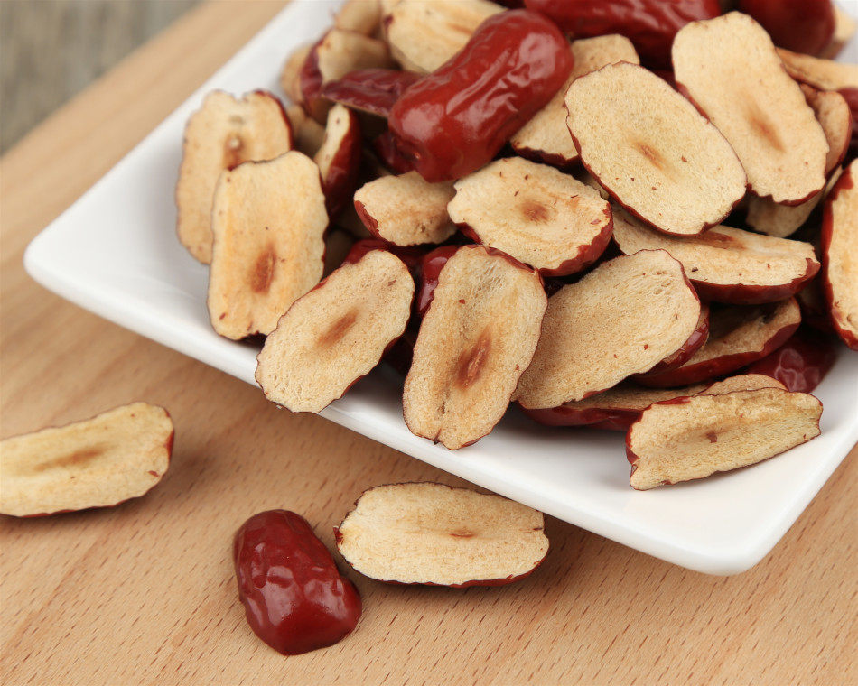 精选新疆若羌去核枣条枣片红枣果干果肉500克新鲜切片无核枣