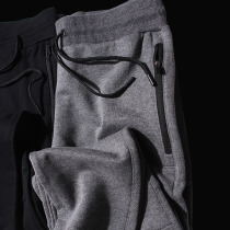 Foreign trade Mens export tail goods cut cattle goods spring and autumn leisure sweatpants wool ring cotton slim feet nine points guard pants