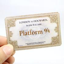 Harry Potter Admission Notice parchment Hogwarts Train nine and three-quarters platform tickets