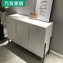 Italian style TV cabinet Nordic light extravaganza Outdoor Shoes Cabinet Modern Minimalist Door Hall Storage Baking Lacquered Dining Side Cabinet Customised