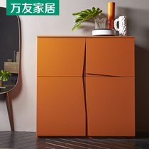 Italian Minimalist Dining Side Cabinet Minimalist Modern Living Room Storage Side Cabinet Creative Stylish Baking Lacquered Shoes Cabinet Customised