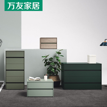 Italian Minimalist Six Bucket Cabinet Modern Minimalist Four Fighting Cabinet Side Cabinet Bedroom Qingbian lockers Baked Lacquer closet Customized