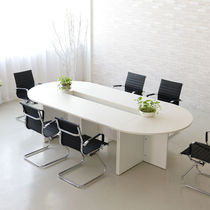 Simple personality small negotiation table U-shaped creative training table Special-shaped European conference table Office furniture Office desk and chair