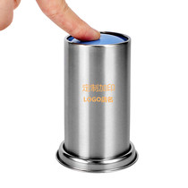 Toothpick tube Stainless steel toothpick box Restaurant dining table toothpick bottle living room toothpick can gift toothpick tube custom logo