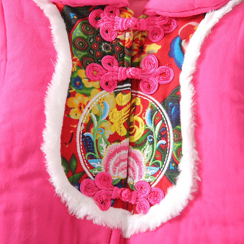 儿童装新款女宝宝周岁礼服唐装套装女童中国风两件套新年装冬产品展示图4