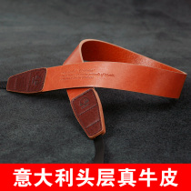 Imported handmade genuine leather camera braces Canon nicom single anti-shoulder strap Sony microsheet A72 cow leather retro texture