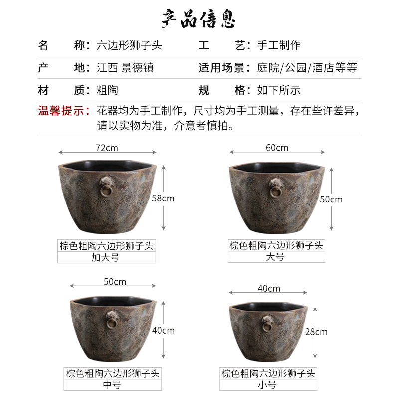 Jingdezhen ceramics manually restoring ancient ways goldfish bowl lotus lotus cylinder flowerpot is suing courtyard garden king