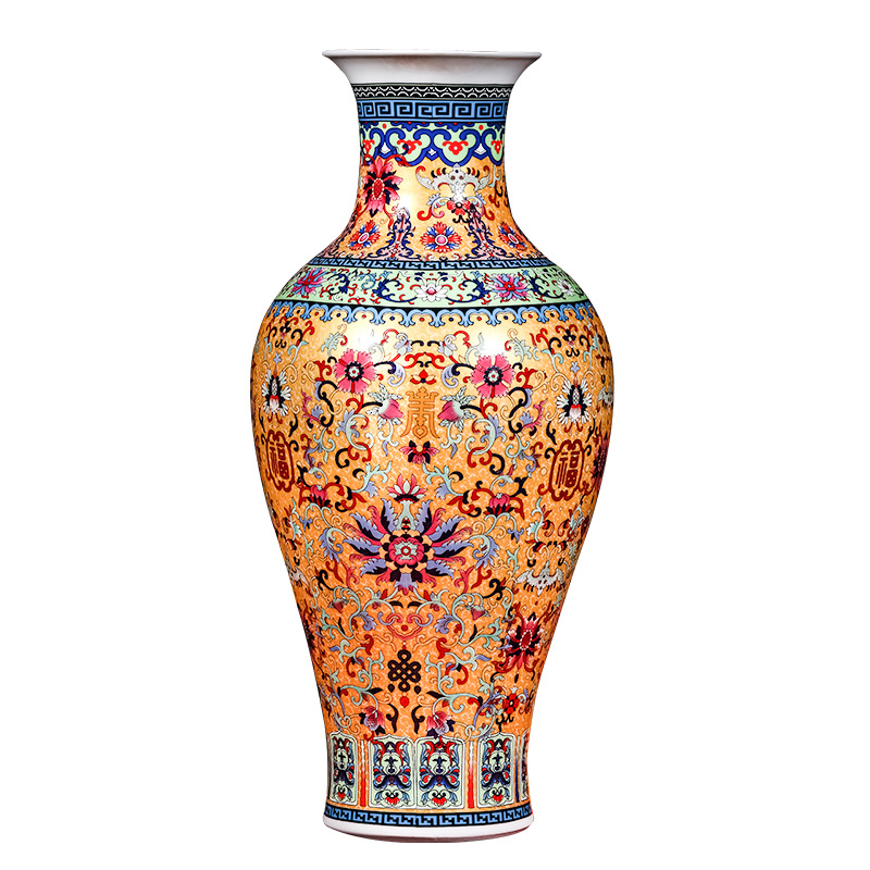 Jingdezhen ceramics of large vases, flower arranging furnishing articles European wine TV ark, sitting room adornment ornament