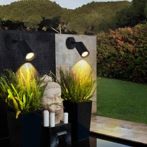 Outdoor spotlight waterproof led outdoor adjustable angle wall light billboard light top cast courtyard door headlight