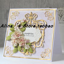 cutting template DIY mold cutting die greeting card photo album Scrapbook making tool pointed corner flower frame