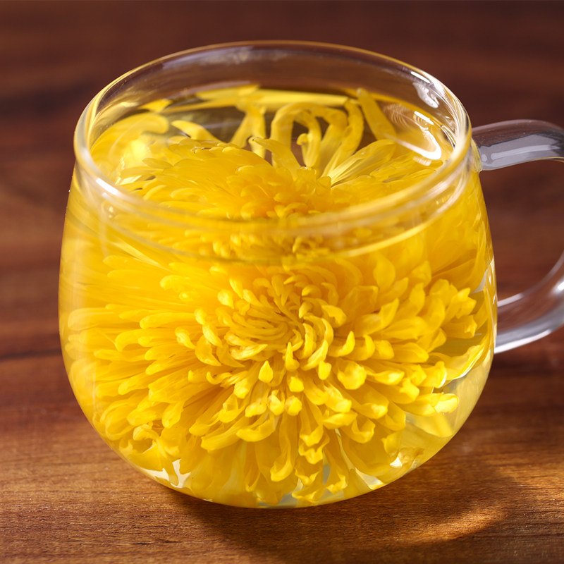 祺冠金丝皇菊一朵一杯金丝黄菊江西修水贡菊