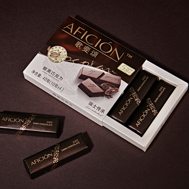 歌斐颂 精装纯黑巧克力240g 纯可可脂散装休闲零食品黑巧礼物产品展示图1
