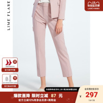 Rhine's new fashion Korean version of straight trousers professional suit nine-point pants high-waist pants