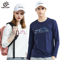 Tango outdoor spring and autumn and summer casual quick-drying T-shirt mens and womens long-sleeved round neck quick-drying clothes Cotton breathable t-shirt sweatshirt