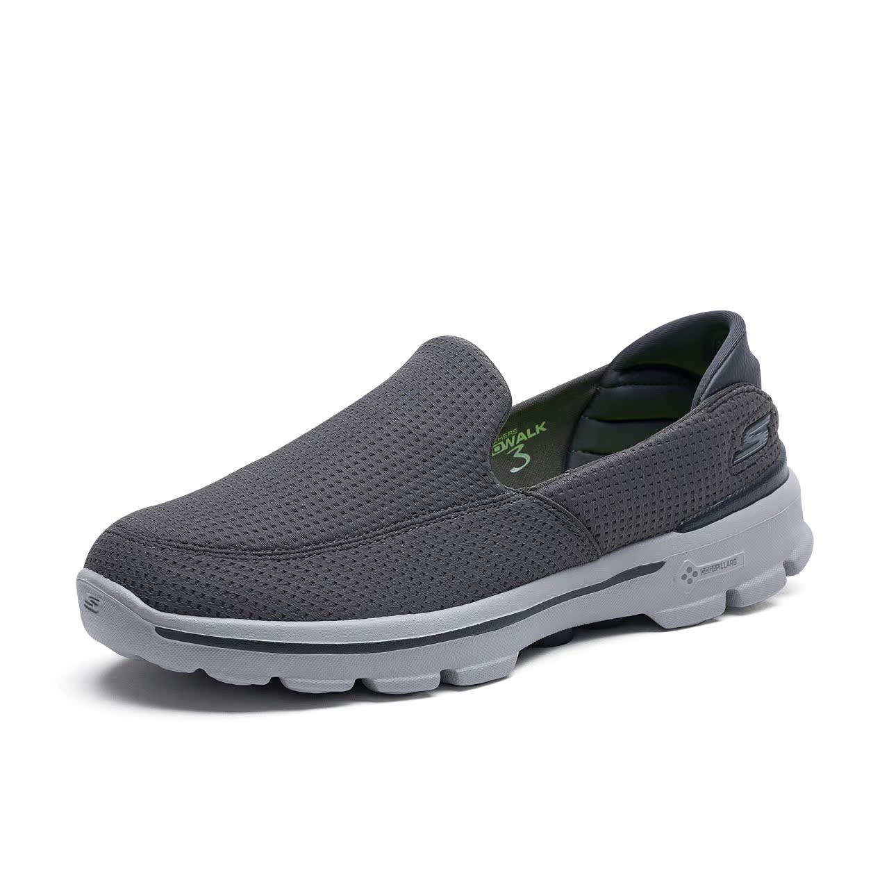 Skechers斯凯奇GO WALK 3男款休闲健步鞋 懒人一脚套运动鞋54045产品展示图1