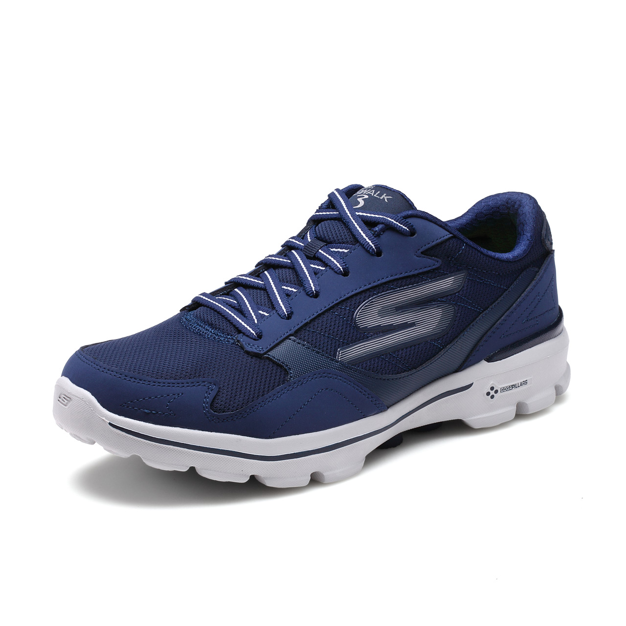 Skechers斯凯奇GO WALK 3系带低帮健步鞋男 缓震运动休闲鞋54056产品展示图4