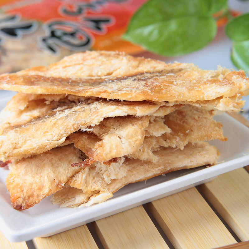 仙缘 海鲜零食 烤鱼片100g 休闲即食 鱼干 办公休闲 南通特产