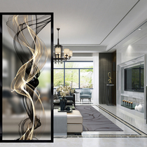 Modern minimalist living-room glass screen partition wall bedroom shelter for home entry Xuanguan Euphotic Small Household Type Light Extravaganza