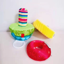 Export to the United States fabric stacked ball infant ring rainbow ring baby pacifying puzzle toy bed hanging June
