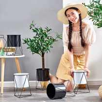 Modern Nordic ins Simple personality creative indoor home furnishings gold metal medium large stainless steel flower pots