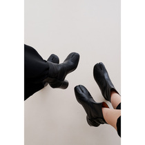 Gross Cat GS Small Crowned Pioneer Plant Tanned Sheep Leather Toe Short Boots Woman 2021 New Genuine Leather Handmade Coarse Heel Low Heel Women Boots