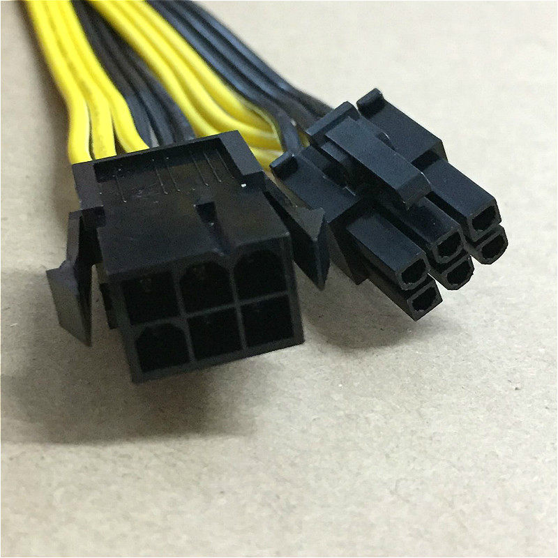 精制线材 显卡6pin公转6pin母电源线6p 6针排线 显卡6pin延长线