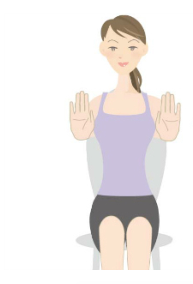 伸直双手,开合手掌,重复动作10次!